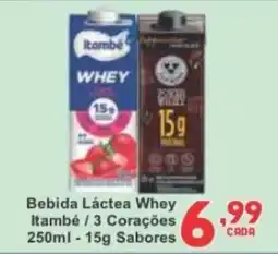 Rede Super Compras Bebida Láctea Whey Itambé / 3 Corações oferta