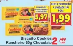 Rede Super Compras Biscoito Cookies Rancheiro 60g Chocolate oferta