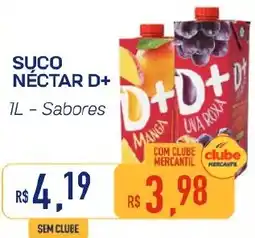 Mercantil Rodrigues suco néctar d+ 1l - sabores oferta