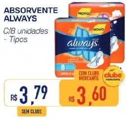 Mercantil Rodrigues Absorvente always oferta