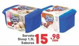 Rede Super Compras Sorvete Sloop sabores oferta