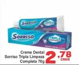 Rede Super Compras Creme Dental Sorriso Tripla Limpeza oferta