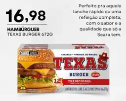 Mercadão Atacadista Hambúrguer texas burger oferta