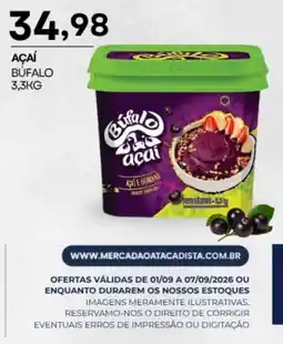 Mercadão Atacadista Açaí búfalo oferta