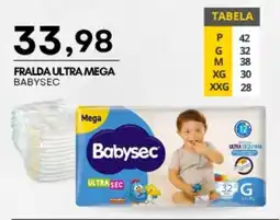 Mercadão Atacadista Fralda ultra mega babysec oferta