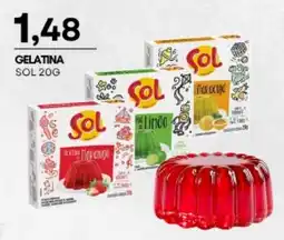 Mercadão Atacadista gelatina sol 20g oferta