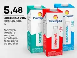 Mercadão Atacadista Leite longa vida piracanjuba oferta