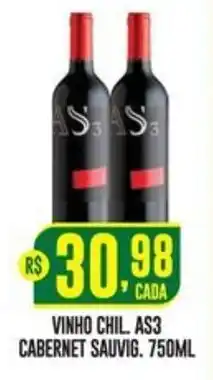 Casagrande Supermercados vinho chil as3 oferta