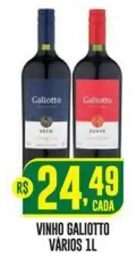 Casagrande Supermercados vinho galiotto vários 1l oferta