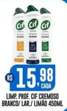 Casagrande Supermercados Limp. prof. cif cremoso branco/ lar./ limão oferta