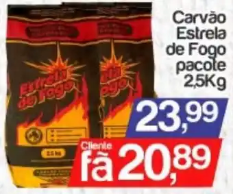 Carvão estrela de fogo pacole