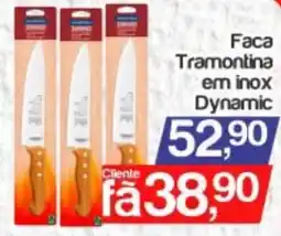 Supermercados Gricki Faca tramontina em inox dynamic oferta