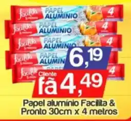 Supermercados Gricki Papel alumínio Facilita & Pronto oferta