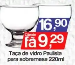 Supermercados Gricki Taça de vidro paulista oferta