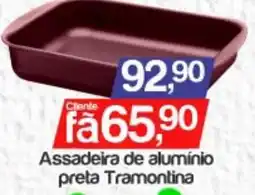 Supermercados Gricki Assadeira de alumínio preta Tramontina oferta