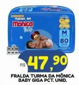 Bramil Supermercados Fralda turma da mônica baby giga oferta