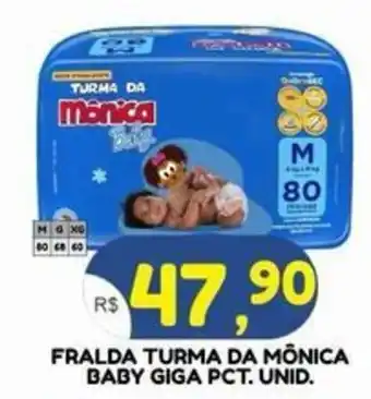 Fralda turma da mônica baby giga