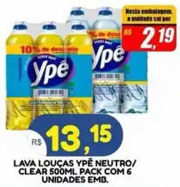 Bramil Supermercados Lava louças ypê neutro/ clear oferta