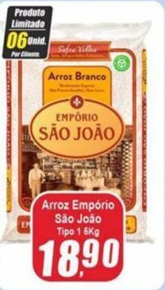 Panelão Arroz Emporio Sao Joao Tipo 1 5kg oferta