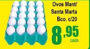 Higa's Supermercado Ovos Mant/ Santa Marta Bco. c/20 oferta