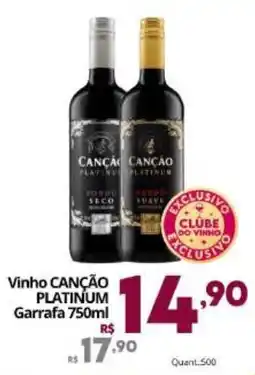 Althoff Supermercados Vinho canção platinum oferta