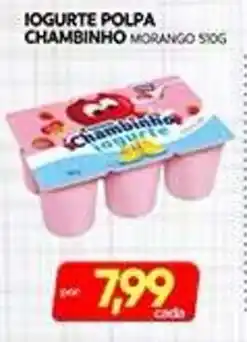 Novo Mix Iogurte polpa chambinho morango oferta