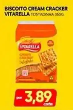 Novo Mix Biscoito cream cracker vitarella oferta