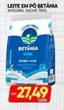 Novo Mix Leite em pó betânia integral oferta