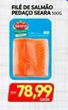 Novo Mix Filé de salmão pedaço seara oferta