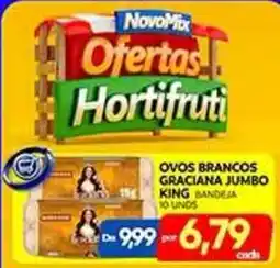 Novo Mix ovos brancos graciana jumbo king bandeja oferta