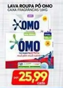 Novo Mix Lava roupa pó omo oferta