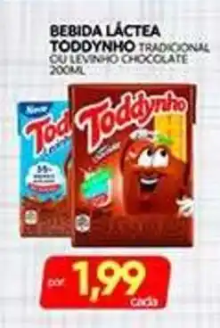 Novo Mix bebida láctea toddynho tradicional ou levinho chocolate oferta