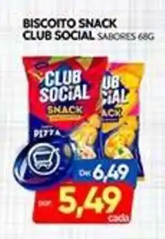 Novo Mix Biscoito snack club social sabores oferta