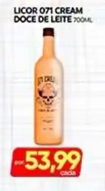 Licor 071 cream doce de leite