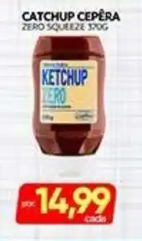 Novo Mix Catchup cepêra zero squeeze 370g oferta