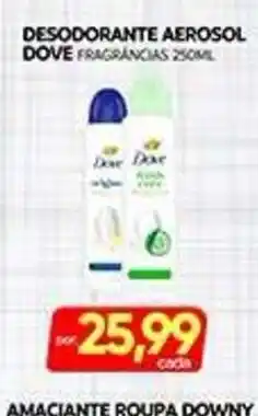 Novo Mix Desodorante aerosol dove fragrancias oferta
