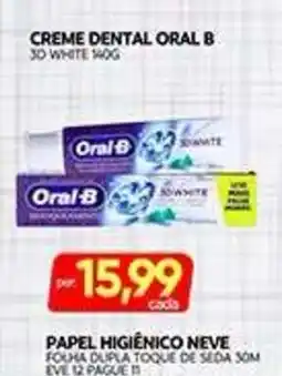 Novo Mix Creme dental oral b 3d white oferta
