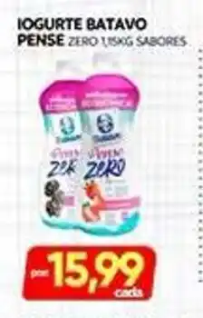 Novo Mix Iogurte batavo pense zero 1,5kg sabores oferta