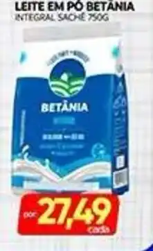 Novo Mix Leite em pó betânia integral oferta