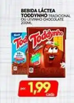 Novo Mix bebida láctea toddynho tradicional ou levinho chocolate oferta