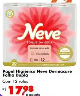 Big Box Papel Higiênico Neve Dermacare Folha Dupla oferta