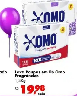 Big Box Lava Roupas em Pó Omo Fragrâncias oferta