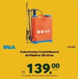 Quero Quero Pulverizador Costal Manual de Plástico 20 Litros oferta