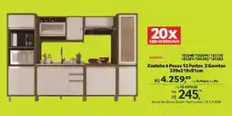 Quero Quero Cozinha 6 Peças 13 Portas 2 Gavetas oferta