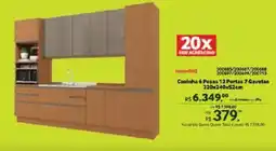 Quero Quero Cozinha 6 Peças 12 Portas 7 Gavetas oferta