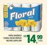 DB Supermercados Floral - papel higiênico folha simples neutro oferta