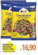Atacadão Dori - confeito de chocolate chococandy oferta