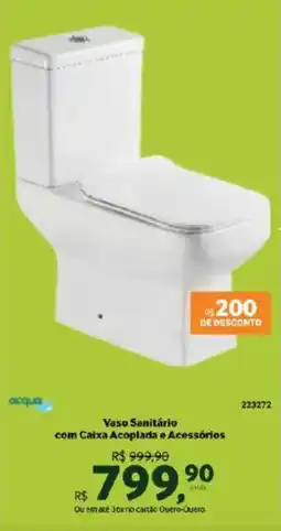 Quero Quero Vaso Sanitário com Caixa Acoplada e Acessórios oferta
