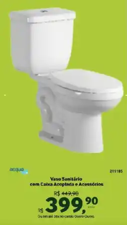 Quero Quero Vaso Sanitário com Caixa Acoplada e Acessórios oferta