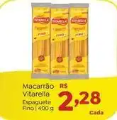Novo Atacarejo Vitarella - macarrão oferta